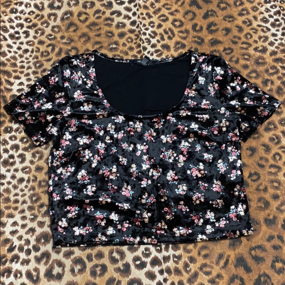Floral crop top